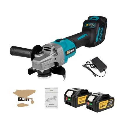 Obrázek produktu pro Úhlová bruska, 125mm kotouč, 7 variabilních rychlostí, 2 baterie
