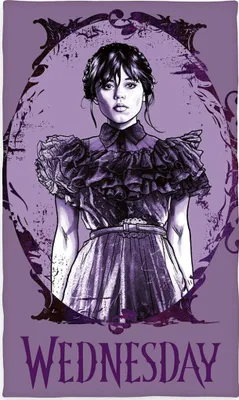 Produktbild von Wednesday Handtuch 30x50cm – Gothic Style für Fans