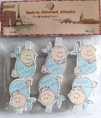 Immagine prodotto di Mollette decorative per bambini 6 pezzi