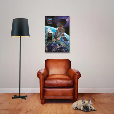 Immagine prodotto di Didattica - Educazione - Poster - Hubble + 2 pezzi di binari per poster in legno 61 cm nero