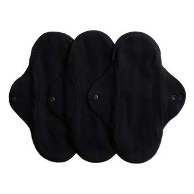 Produktbild von Damenbinden Classic - mit Flügeln Regular Black 3Stück