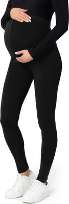 Produktbild von Be Mammy Lange Umstandsleggings aus Viskose BE-02 (Schwarz, M)