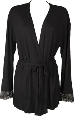 Produktbild von EMPORIO ARMANI Damen-Morgenmantel Langarm gekreuzte Viskose Artikel 163640 5A278, ITA S - CN 160 / 88, Viscosa 95%,Elasthan 5%