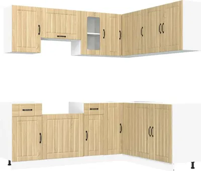 Image de vidaXL Ensemble d'armoires de cuisine Kalmar 11 pcs. chêne Sonoma bois composite