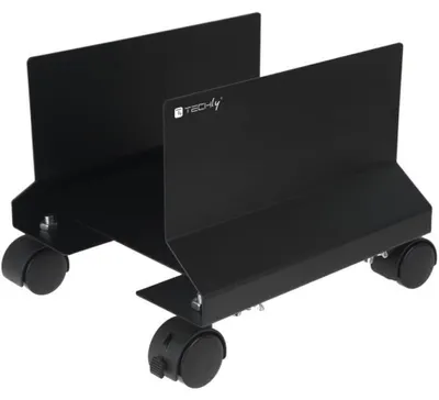 Immagine prodotto di Supporto in acciaio per CPU Techly con ruote, nero ICA-CS 34