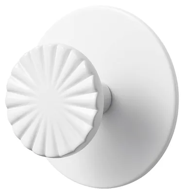 Image de Lot de 4 crochets adhésifs pour la salle de bains et la cuisine, crochets blancs pour peignoirs et serviettes, décoratifs, robustes, en alliage de zinc