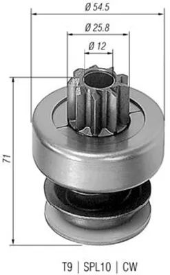 Obrázek produktu pro Pastorek, startér MAGNETI MARELLI 940113020061