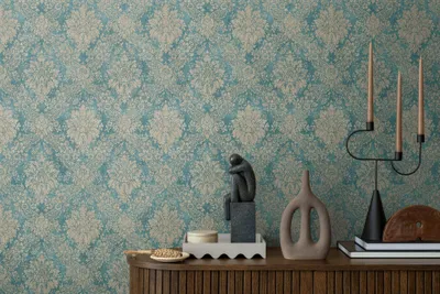 Obrázok produktu pre A.S. Création Vliestapete Secret Garden Tapete blau braun metallic 10,05 m x 0,53 m 336075 33607-5