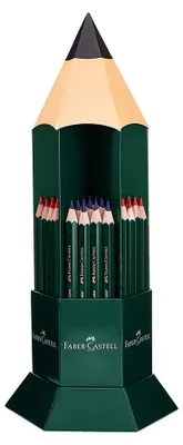 Image de Porte-crayons pour 60 crayons de couleur épais, rouge/bleu