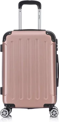 Produktbild von Flexot® F-2045 Handgepäck Trolley Bordcase Koffer Reisekoffer Hartschale Doppeltragegriff mit Zahlenschloss Gr. M Farbe Rose-Gold