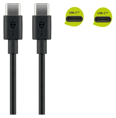 Obrázek produktu pro Goobay 51243, 2 m, USB C, USB C, USB 2.0, 0,48 Gbit/s, Černá