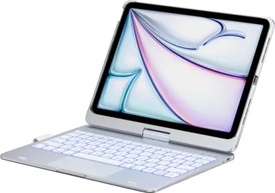 Obrázok produktu pre Flexbook Touch Type Case s klávesnicou pre iPad Air 11" 2024/2025 strieborná