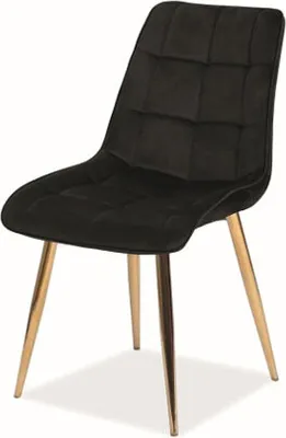 Image de Lot de 6 chaises de salle à manger et de cuisine, style chic, noir