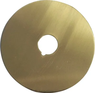 Produktbild von Abdeckrosette für Türspion, Türspionblende ø 70 mm Scheibe Messing poliert