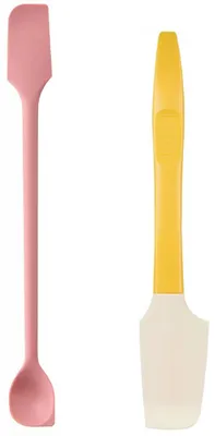 Produktbild von Set aus 2 Silikonspateln für Kochen und Backen, hitzebeständig und spülmaschinenfest