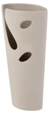 Produktbild von Vase 'Loch' (13x7x27cm), braun