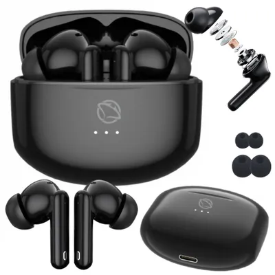 Zdjęcie produktu dla Słuchawki bezprzewodowe Bluetooth 5.3 TWS Manta Rytmo Czarne MTWS008B