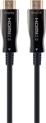 Produktbild von Gembird CCBP-HDMI-AOC-20M-02, 20 m, HDMI Typ A (Standard), HDMI Typ A (Standard), Schwarz