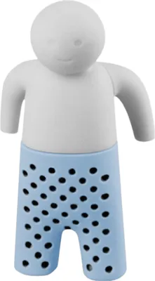 Produktbild von Hängender Silikon-Tee-Ei in Männerform, feinmaschig, lebensmittelecht, für losen Tee, Filter, Teeraum-Küchenzubehör