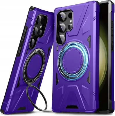 Zdjęcie produktu dla Etui Samsung Galaxy S23 Ultra Armor Pancerne pierścień 360, fioletowy