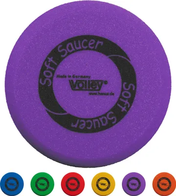 Produktbild von VOLLEY Schaumstoff Frisbee Wurfscheibe ELE'Soft Saucer unbeschichtet, 25 cm