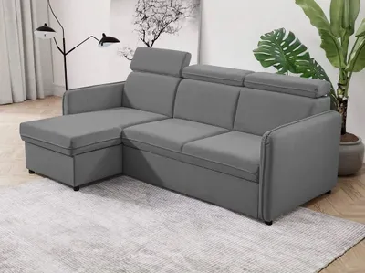 Obrázek produktu pro Rohová rozkládací sedací souprava GRANGE - šedá 1