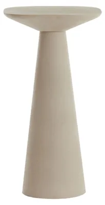 Image de Table d'appoint compacte ABALA mat crème – 28x28x53 cm