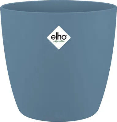 Produktbild von Elho Blumentopf brussels 16x15cm rund Pflanzentopf Übertopf Pflanzkasten Balkonkasten indoor Kunststoff outdoor Blau