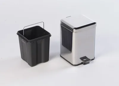 Obrázek produktu pro Aqualine Simple Line - Odpadkový koš hranatý 3 l, leštěná nerez GAQ003