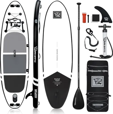 Produktbild von Aufblasbares Stand-Up Paddleboard 305 x 76 x 15 cm mit Zubehör für Erwachsene und Kinder