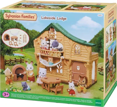 Produktbild von Sylvanian Families Lake Log Cabin - Play Figures Set