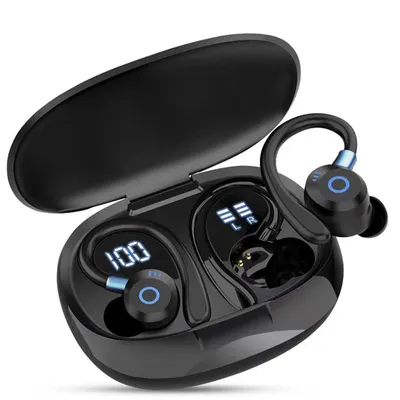 Produktbild von SP16 Open-Ear Bluetooth 5.3 Ohrhörer, Ohrbügel, Sport, LED-Anzeige, ENC, IP6 wasserdicht