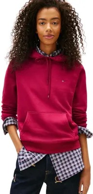 Produktbild von Tommy Jeans Damen Hoodie Flag Regular Fit, Rot (Lavish Cerise), XXS