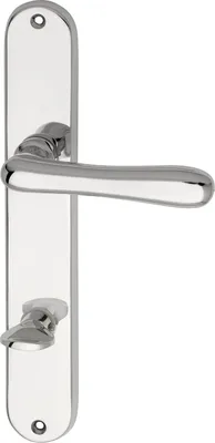 Image de MARCHESI Garniture à béquilles ELEGANT 22 - sur plaque WC 90, laiton chromé ÖNORM