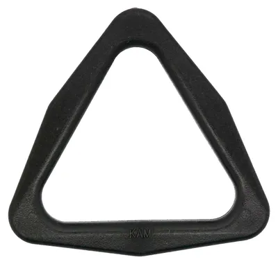 10 Kunststoff Triangel Dreieck für Gurtband, Rucksack, Variantenwahl A 46x44mm I 37x33mm