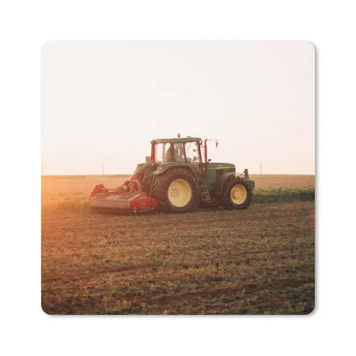 Produktbild von MuchoWow® Mauspad Mousepad Traktor - Feld - Bauernhof - Landwirt - Horizont 30x30 cm - Mousepads - Maus Mat - Pad - Mausunterlage - Gaming