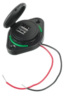 Doppel-USB-Autolader 3,1 A, 2 Anschlüsse, 12-24 V