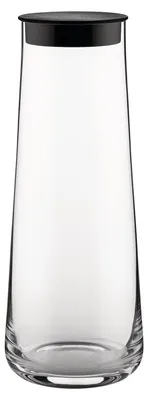 Karaf mit Silikondeckel, Kristallglas, 110 cl, transparent