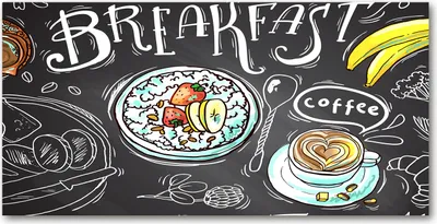 Produktbild von Tulup® Glas-Bild - 100x50 -Wandkunst - Wandbild hinter gehärtetem Sicherheitsglas  - Sprüche - Frühstück - Mehrfarbig
