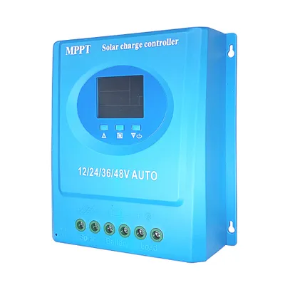 Produktbild von 120A MPPT Solarladeregler 12V 24V 36V 48V LCD-Display Intelligenter Batterieregler mit zwei USB-Ausgängen für Blei-Säure-/Lithium-Batterien