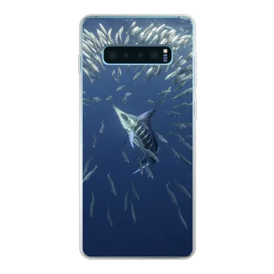 Produktbild von MuchoWow® Handyhülle Schutzhülle Hülle für Samsung Galaxy S10 Lite Fisch - Schwertfisch - Wasser Silikon Softcase Handy Hülle - Schutz