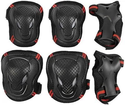 Productafbeelding van Solidchoice - Set van 6 Knie- en Elleboogbeschermers voor Kinderen en Tieners