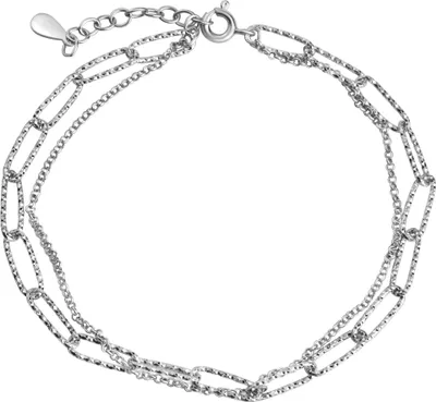 Produktbild von Celesta Silber Armband 925 Silber rhodiniert diamantiert 925/- Sterling Silber 18+3cm Silbergrau 352260072R