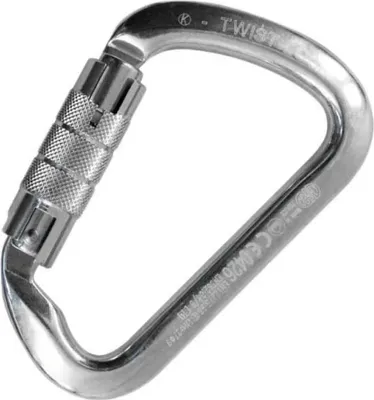 Produktbild von Kong Italy Großer Karabinerhaken Mit Drehverschluss Silber Silber One Size