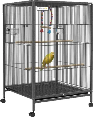 Produktbild von Vogelkäfig, Edelstahl, 48 x 64 x 74 cm, Grau