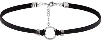 Produktbild von Hanary Schwarze Choker Halskette, Choker Halskette für Frauen, Schwarze Halskett