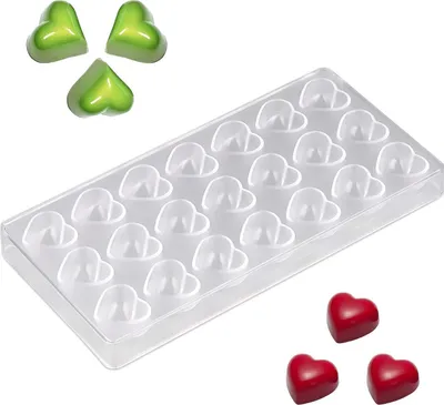 Produktbild von Pralinenform  schokoladenform Transparent Pralinenformen Polycarbonat Hartplastik Pralinenform Polycarbonat Herz für die Heimwerkerproduktion von Gebäck, Süßwarenbacken, Pralinen