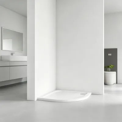Produktbild von Duschspa 80x80x3cm Duschwanne Viertelkreis Duschtasse für Badezimmer Duschkabine Duschwand