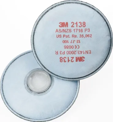 Produktbild von Okrągły filtr cząstek stałych z węglem aktywnym P3R 2138 EN143 f.Art.No.4000370680/-690 3M