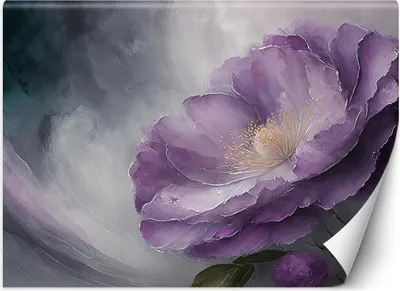 Produktbild von Vlies fototapete Blühende Blume 200x140 cm Feeby Lila inkl. Kleber einfache Montage